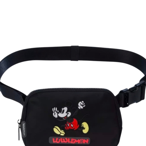 lululemon athletica Black Belt Bag with Mickey Mouse Design - Picture 2 of 6